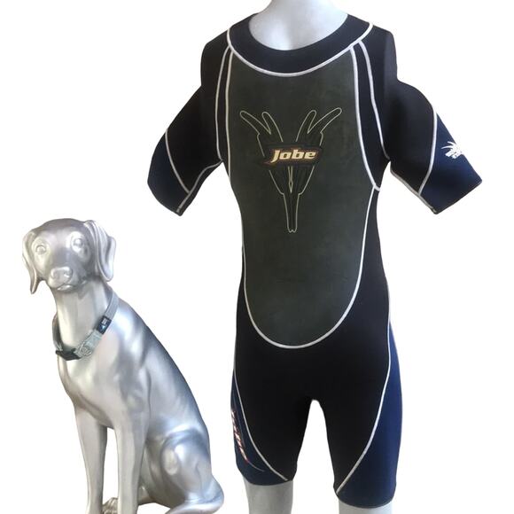 Jobe Power Stretch Flat Stitch Short Sleeve Shorts Wet Suit Men's Size Large - Picture 3 of 8